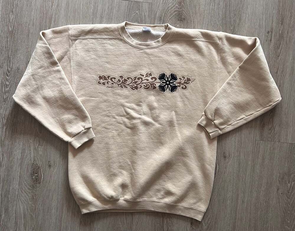 Vintage Crazy Shirt Hawaii Floral Crewneck Sweatshirt Medium